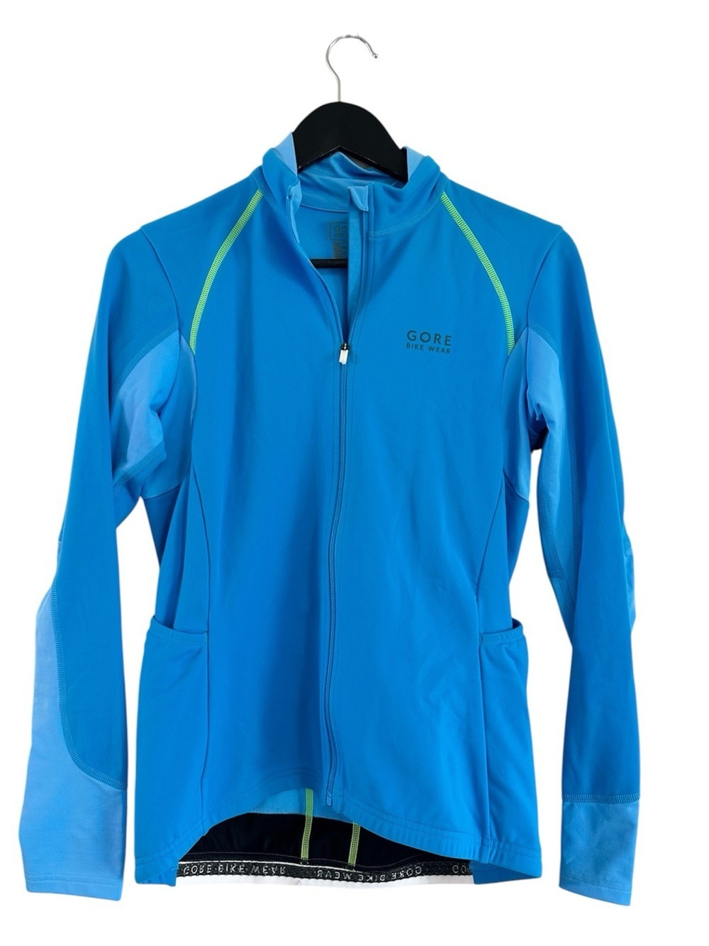 Gore Bike Wear Blue Full-Zip Cycling Jacket Size Medium